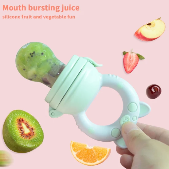 Baby Bite Training Teether Funny Toys Fruit and Vegetable Food Supplement Silicone Pacifier