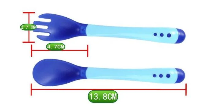 Newborn Color Changing Baby Spoon and Fork Set
