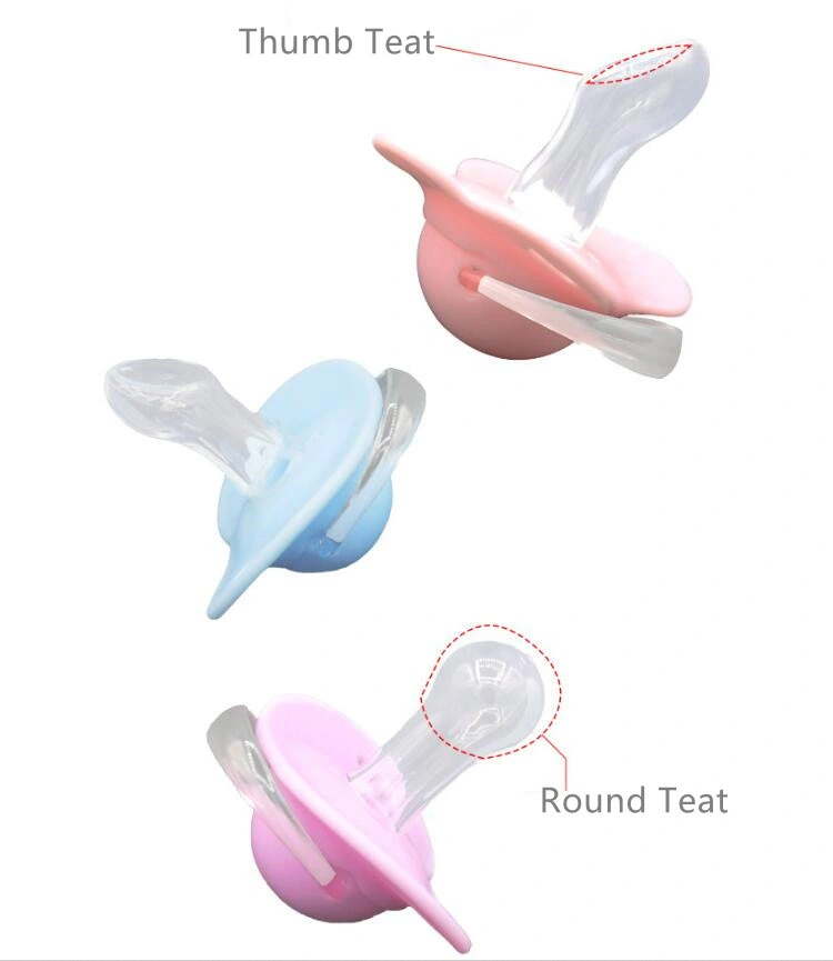 Wholesale Silicone Teat Baby Pacifiers in Heart Shape