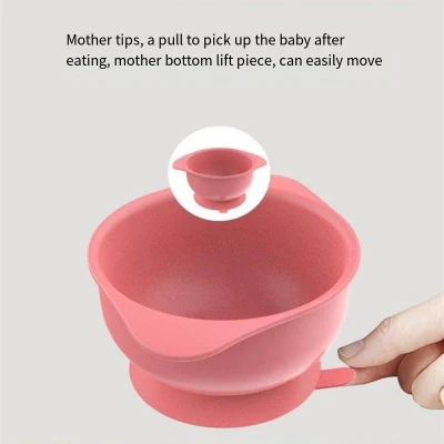 Baby Dinner Plate Silicone Autonomous Eating Anti