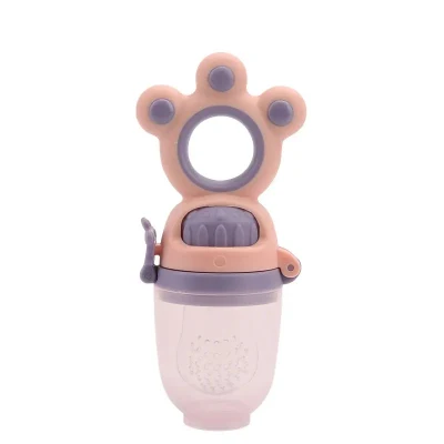 Food Grade Safe Infant Training Massaging Toy Teether Fresh Food Silicone Fruit Pacifier Baby Fruit Feeder