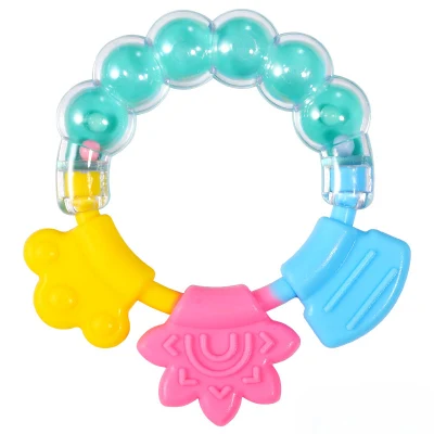 Baby Toy Food Grade Rattle Molar Silicone Teether